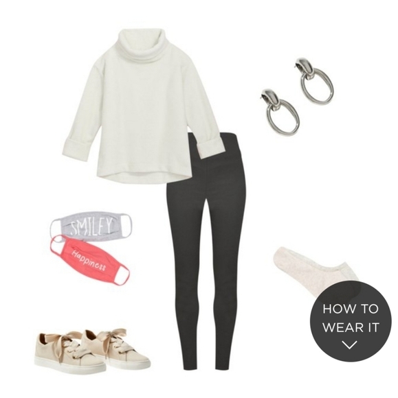 💕 NWT Loft Face Masks Set of 2 gay and Pink - Picture 2 of 5